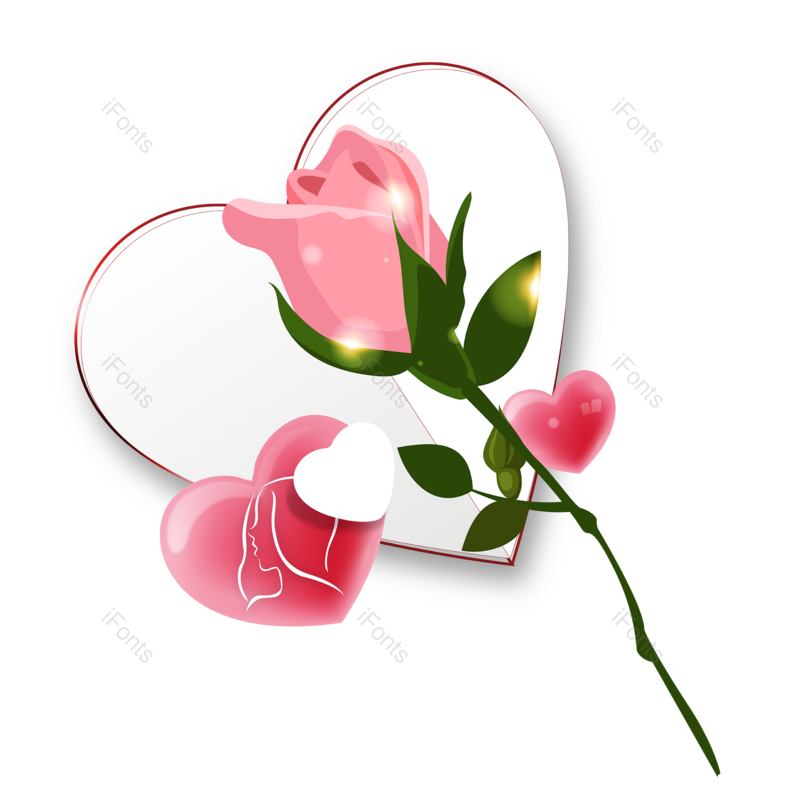 装饰图片,玫瑰花元素,浪漫PNG,素材免抠素材